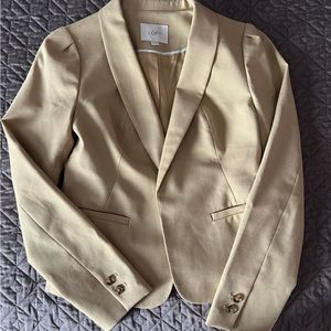 Loft Beige Fitted Blazer size 0